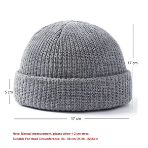 Top qualité laine hiver différentes couleurs bonnets casquettes 100% acrylique matériel fait bonnets casquettes pour unisexe - Product Image 6