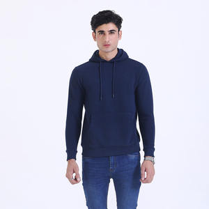 Jersey azul marino de punto de gofres de moda con bolsillo Tela ecológica suave y acogedora Opción elegante Perfecta para trajes Casuales - Product Image 1