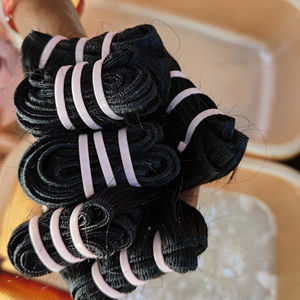 Extensiones de Cabello Virgen sin Procesar con Cutícula Alineada, Extensiones de Cabello Humano Indio sin Procesar, Precio Al por Mayor - Product Image 1