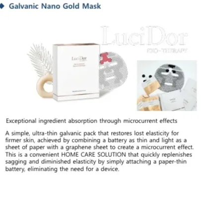 Pacote de máscara Nano Gold Galvanic coreana de alta qualidade