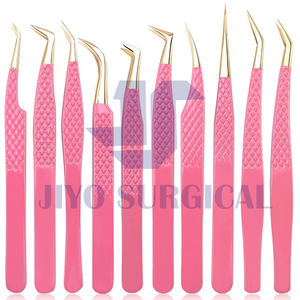 Pince à cils rose | Outil applicateur d'extension de cils de précision en acier inoxydable - Product Image 4