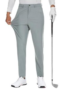 ... Pantalones de golf ligeros para hombre, diseño de ajuste suave, material transpirable para caminar, viajar y comodidad diaria - Product Image 4