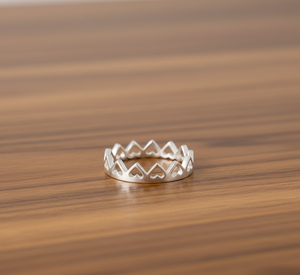 925 Sterling <b>Silver</b> Heart Engagement <b>Ring</b> Classic <b>Boho</b> Eternity Design Women's Wedding & Party <b>Ring</b> - Product Image 2