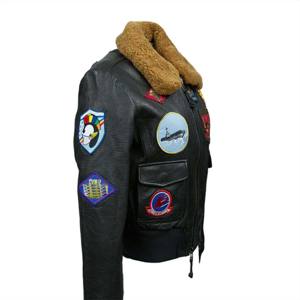 Chaqueta de vuelo con capucha de piel Premium para Mujer | Elegante abrigo de aviador de invierno con forro de piel sintética cálido - Product Image 4