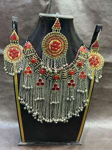Traditional Style Afghan <b>Necklace</b> Earrings <b>Set</b> Hot Selling New Antique Jewelry Handmade <b>Necklaces</b> Earrings Jewelry <b>Sets</b> - Product Image 2