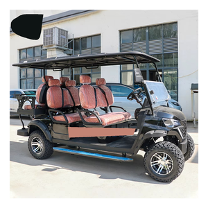Carrito de Golf de Lujo con Motor Turbo de Gasolina, Neumáticos R20, Asientos de Cuero Oscuros, Precio al por Mayor - Product Image 2