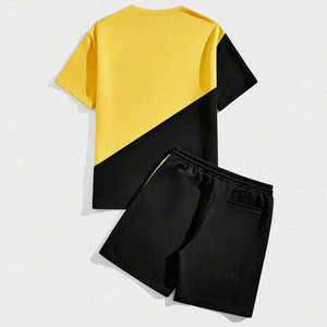 Camiseta personalizada Conjunto corto Chándal Ropa de verano Pieza 2 T Camisa y pantalones cortos Conjunto para hombres - Product Image 2