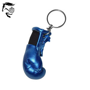 Último modelo de llaveros de boxeo de cuero personalizados Impresión digital de silicona Acero inoxidable DHL PK 1PC OPP Bag 1 Color - Product Image 2