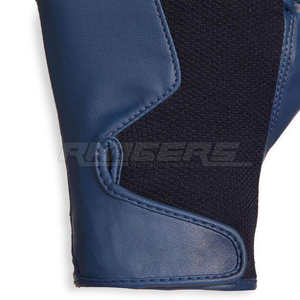 Gants d'équitation personnalisés avec logo, noir et bleu, durables, respirants, ajustement parfait, poignets réglables - Product Image 5