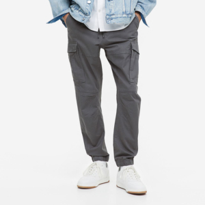 กางเกงคาร์โก้แบบมีซิปสำหรับผู้ชายกางเกงไนลอนแบบกระดุมติดกางเกงมีซิปปรับขนาดได้และโลโก้ได้ตามต้องการ - Product Image 1