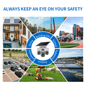 Cámara <span class=keywords><strong>de</strong></span> Seguridad Solar PTZ <span class=keywords><strong>de</strong></span> 4 Lentes, Grabación AOV 24/7, 355 °   Pan 90 °   Cámara <span class=keywords><strong>de</strong></span> Vigilancia Exterior con Inclinación, <span class=keywords><strong>Zoom</strong></span> 8X, WDR y Detección <span class=keywords><strong>de</strong></span> Movimiento - Product Image 6