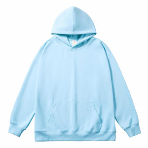 Sudadera con Capucha Azul Claro Extra Grande para Hombre, Sudadera Informal de Forro Polar con Bolsillo, Corte Regular, Sudaderas con Capucha y Sudaderas para Hombre - Product Image 1