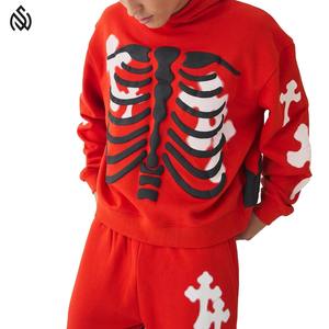Sudaderas con capucha de manga larga para hombre Algodón Poliéster Secado rápido con estampado de soplo Patrón sólido Temporada de invierno Esencial - Product Image 1