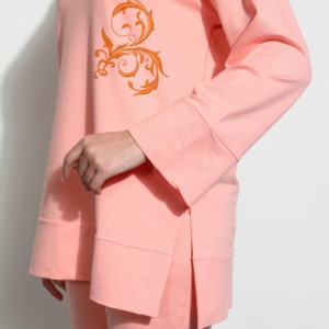 Vêtement de sport musulman pour femmes en gros OEM, motif uni, écologique, 100% coton, style de manches tendance, ensembles de survêtement islamiques - Product Image 4