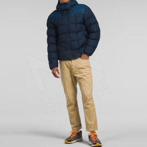 Veste d'hiver pour homme, chaude, à manches longues, à capuche, imperméable, écologique, en duvet, avec coque en soie, design réversible, tendance - Product Image 5