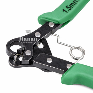 MANAN INSTRUMENTS Alicates de Acero Inoxidable de Alta Precisión para Hacer Bucles de Alambre de 1.5 mm, Herramienta para Joyería, 12.4 cm, Mini - Product Image 2