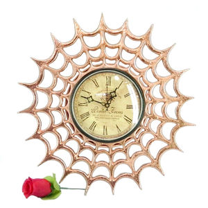Reloj Decorativo de Pared/Sobremesa de Metal Moderno, Muy Demandado, Valioso, Altamente Duradero, Único, con Diseño de Hojas en Relieve, Inteligente, de Primera Calidad - Product Image 6