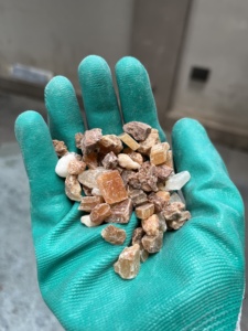 Piedra de guijarro de calcita pulida, guijarros naturales, piedra Thanh Tung, moderna, ecológica para el estilo de plantas de interior - Product Image 4