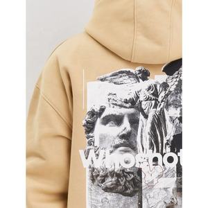 Servicio OEM, Sudadera con Capucha de Invierno Extra Grande para Hombre, de Algodón Grueso Premium, con Logotipo Personalizado Bordado, Oferta al por Mayor - Product Image 4