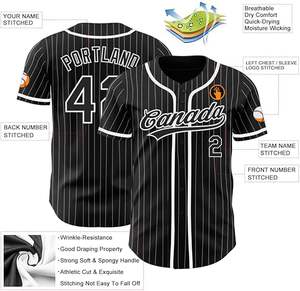 Venta al por mayor barato personalizado 100% poliéster béisbol Jersey diseño personalizado béisbol camiseta transpirable impreso técnicas disponibles conjuntos - Product Image 6