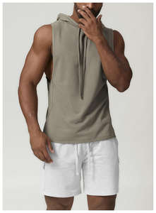 <b>Men</b> <b>Sleeveless</b> Workout Sports Wear <b>Hoodies</b> Fitness <b>Men</b> Gym <b>Sleeveless</b> <b>Hoodies</b> Vest - Product Image 3