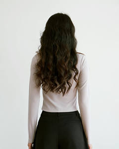 High Quality Women's Casual Slim <b>Fit</b> Breathable Cotton <b>T</b>-<b>Shirt</b> O-Neck <b>Crop</b> Length Solid Embroidered Poly Viscose Spandex Quick - Product Image 2