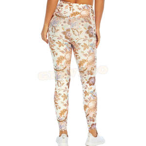 Nouveau style de leggings de yoga taille moyenne pour femmes legging de sublimation à motif solide vente en gros du Pakistan - Product Image 3