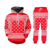 Ensemble de survêtement unisexe graphique personnalisé couleurs multiples sweat à capuche imprimé par sublimation/pantalon/costume Hip Hop Couple Streetwear survêtements de jogging