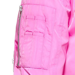 Chaqueta Bomber Deportiva para Mujer, Cortavientos, Cálida para Invierno, Transpirable, Mangas Largas, Corte Regular, con Cierre - Product Image 5