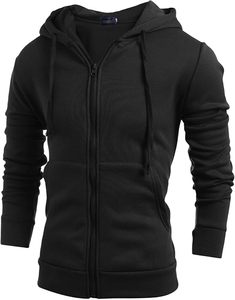 Sudadera con Cremallera para Hombre, Nueva Colección 2025, Diseño Sólido, para Invierno, de Alta Calidad, Algodón/Poliéster Ecológico - Product Image 6