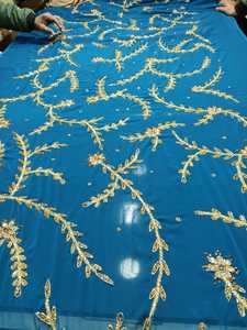 Travail et broderie brodés perlés main 3D - Product Image 4