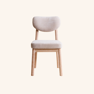 Silla de Comedor Moderna de Madera de Teca con Cojín de Tela para el Hogar y Muebles de Restaurante - Product Image 2