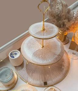 STAND DISPLAY HANDMADE DIY 3 Tier Round Shape Fruit Tray Epoxy <b>Mold</b> Tea Tray Table <b>Silicone</b> <b>Mold</b> <b>for</b> <b>Resin</b> Arts - Product Image 3