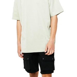 เสื้อยืดแขนสั้นสำหรับออกกำลังกายผ้าย้อมสีพื้นสำหรับผู้ชายชุดกีฬาฝึกซ้อมออกกำลังกายแบบลำลองออกแบบได้ตามต้องการ - Product Image 4