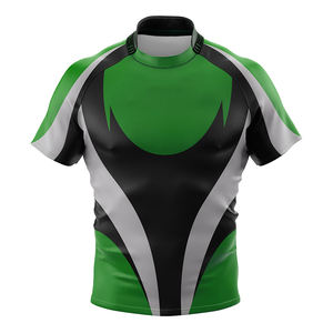 Camiseta de Rugby transpirable de alta calidad para hombre, camiseta de Rugby con estampado sublimado de media manga, camiseta de equipo de Rugby - Product Image 4