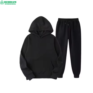Nuevos Conjuntos Deportivos de Gimnasio al por Mayor 2024, Sudadera con Capucha de Felpa de Algodón, Cierre con Cordón, Trajes Deportivos Unisex de Gran Peso - Product Image 3