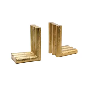 Soporte de Libros Ajustable de Aluminio Chapado en Oro, Estilo Moderno, para Escritorio, Uso Antiguo, Feng Shui, para Libros de Referencia Grandes - Product Image 1