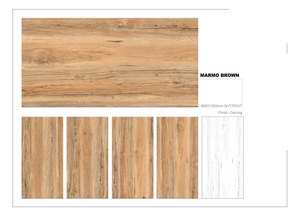 Marmo กระเบื้องพอร์ซเลนสีน้ำตาลขนาด600x1200มม., กระเบื้องเคลือบผิวด้านกันลื่นแข็งสไตล์ยุโรปสมัยใหม่สำหรับวิลล่าพื้นโรงเรียนห้อง - Product Image 3