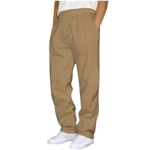 Pantalones Deportivos Holgados para Hombre, Pantalones Deportivos con Bolsillos, Parte Inferior Abierta con Cordón, Pantalones y Pantalones de Chándal para Hombre - Product Image 1