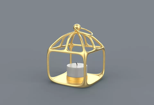 Chaud fantaisie moderne en bois couvercle en acier inoxydable fantaisie porte-cire pour la maison et la décoration de mariage bougeoir pour la décoration de la maison - Product Image 3