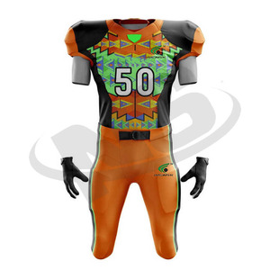 เสื้อเจอร์ซีย์ทีมฟุตบอลอเมริกันเครื่องแต่งกายกีฬาเสื้อทีมฟุตบอลโพลีเอสเตอร์สั่งทำได้ - Product Image 5