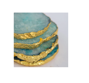 Sous-verres industriels en agate tranches pour servir en gros cristaux artisanat Reiki roches minéraux cadeau fête mariage décor sous-verres - Product Image 4