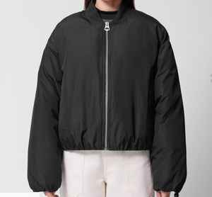 Chaqueta cortavientos de burbujas con logotipo personalizado, chaqueta cálida acolchada repelente al agua informal para exteriores a la moda para mujer - Product Image 2