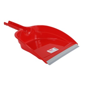 Nouvelle pelle à poussière en plastique 2025 avec bande en caoutchouc, outil de nettoyage domestique avec manche en plastique, utilisation à la maison sans balai - Product Image 1