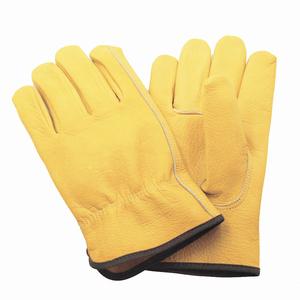 Gants de sécurité pour la conduite de camions et la construction en cuir de chèvre, de vache et de mouton de haute qualité pour hommes, avec logo, protection des mains et des bras - Product Image 3