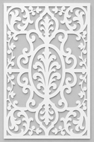 Panneau de séparation de pièce décoratif en PVC découpé CNC, design moderne, résistant aux UV, léger, multifonctionnel, opaque 600 X
