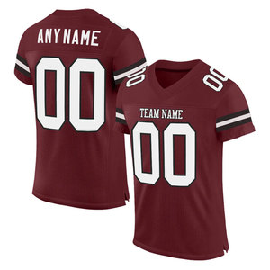 Maillot de football authentique en maille blanc-noir bordeaux personnalisé-Vêtements de sport d'équipe personnalisés Style de confort ultime - Product Image 4