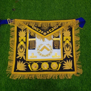 DELANTAL MASONIC WORIPFUL MASTER AZUL CON COLLAR DE CADENA & - Product Image 2