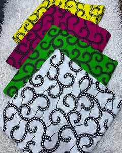 Tissu en coton imprimé à la cire d'inspiration africaine de qualité supérieure pour vêtements, accessoires et artisanat pour femmes Libye - Product Image 2