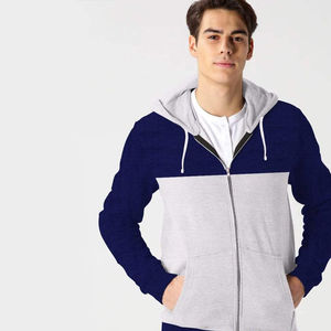 Sweats à capuche pour hommes à fermeture éclair 100% coton de haute qualité avec impression numérique Tissu polaire Couleurs et logo personnalisables - Product Image 2